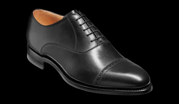Men Shop Barker Shoes Mens Oxfords Burford - Black Calf Oxford