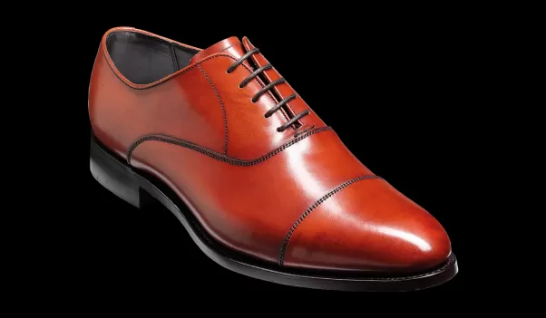 Offer Duxford - Rosewood Calf - Toe Cap Oxford Shoe Men Mens Oxfords Barker Shoes