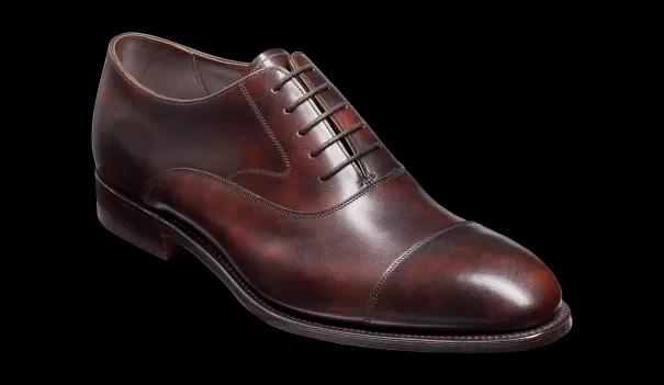 Barker Shoes Mens Oxfords Falsgrave - Dark Brown Shadow Calf Oxford Pioneering Men