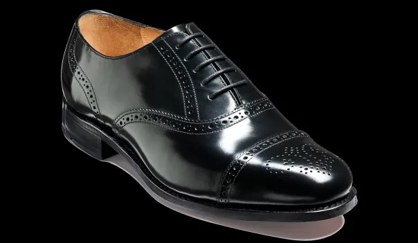 Trendy Gatwick - Black Hi-Shine Mens Oxfords Barker Shoes Men