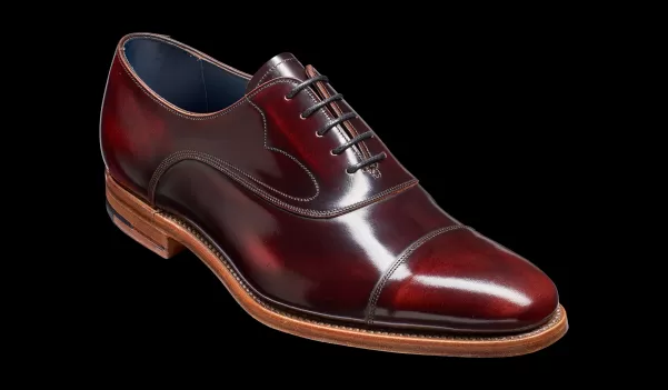 Exceptional Hartley - Brandy Hi-Shine Oxford Toe-Cap Shoe Barker Shoes Mens Oxfords Men