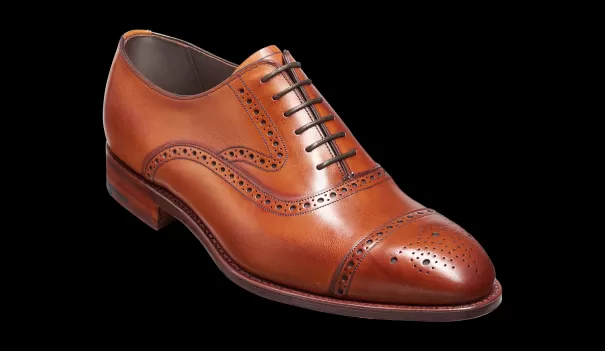 Mens Oxfords Lerwick - Antique Rosewood Calf Oxford Embody Barker Shoes Men
