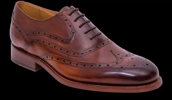Men Mens Oxfords Barker Shoes Liffey - Hand Brushed Brown Functional