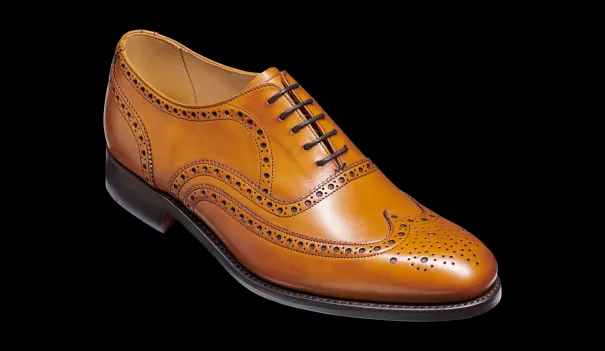 Barker Shoes Rare Malton - Cedar Calf Brogue Men Mens Oxfords