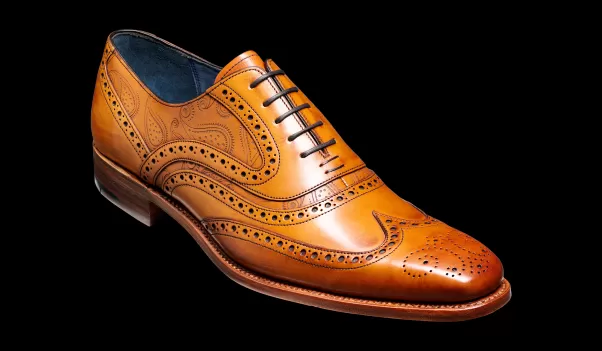 New Mcclean - Cedar Calf / Paisley Laser Mens Oxfords Men Barker Shoes