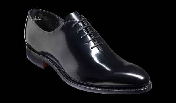 Mens Oxfords Advanced Men Nelson - Black Hi Shine Oxford Shoe Barker Shoes
