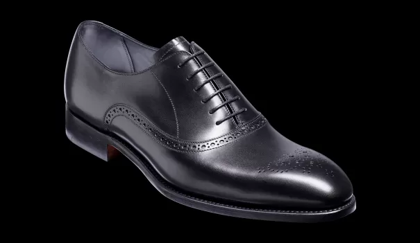 Smart Mens Oxfords Newchurch - Black Calf Oxford Shoe Men Barker Shoes