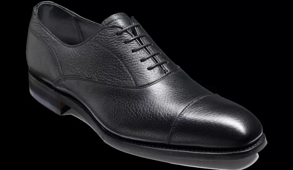 Now Men Newton - Black Deerskin Mens Oxfords Barker Shoes