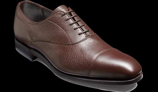 Barker Shoes Sale Newton - Dark Brown Deerskin Men Mens Oxfords