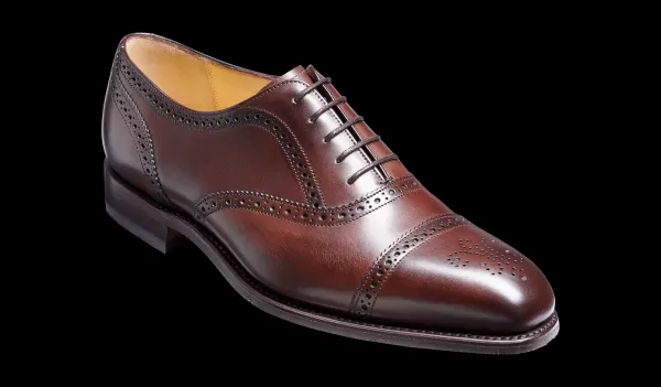 Barker Shoes Mens Oxfords Men Convenient St Ives - Dark Walnut Oxford Shoe