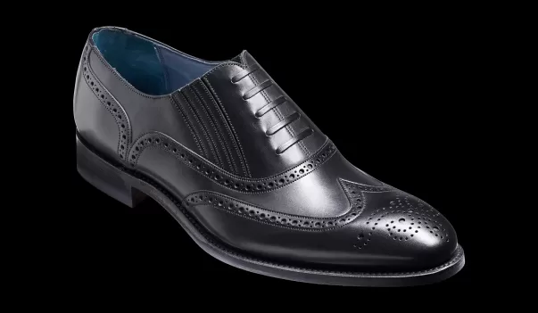 Barker Shoes Mens Oxfords Men Effective Timothy - Black Calf Brogue