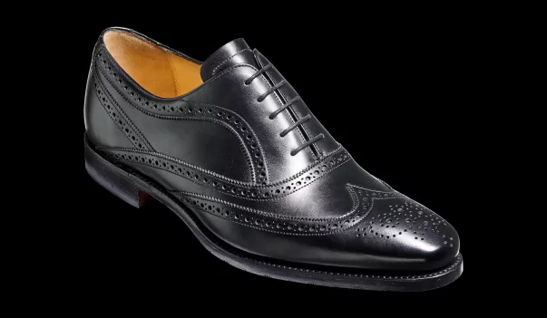 Turing - Black Calf Hand Stitched Oxford Mens Oxfords Barker Shoes Versatile Men