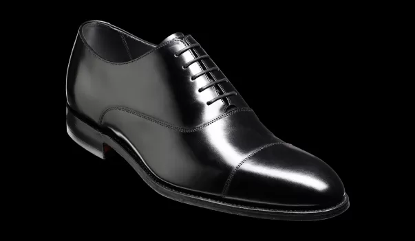 Professional Winsford - Black Hi-Shine Oxford Barker Shoes Mens Oxfords Men
