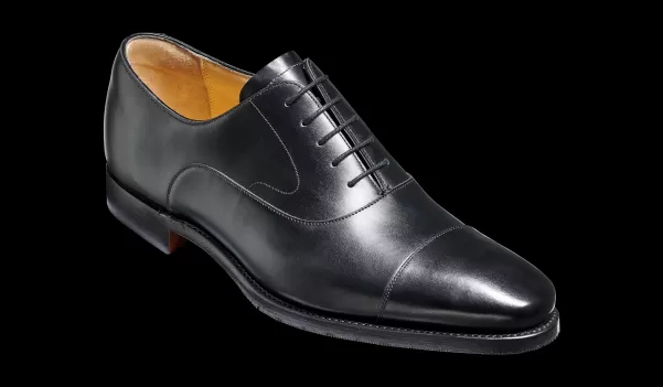 Shop Men Mens Oxfords Barker Shoes Wright - Black Calf Oxford Shoe