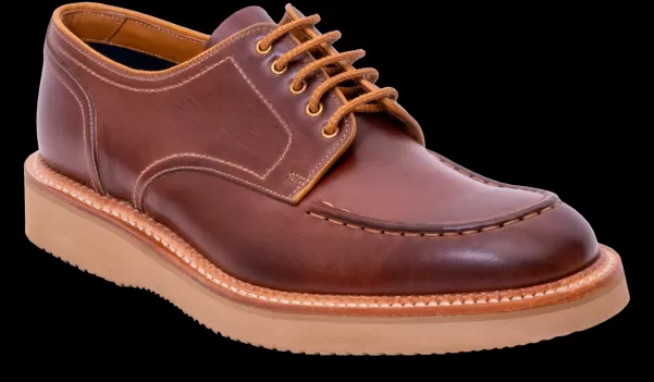 Men Michigan - Brown Waxy Calf Mens Derbys Barker Shoes Versatile