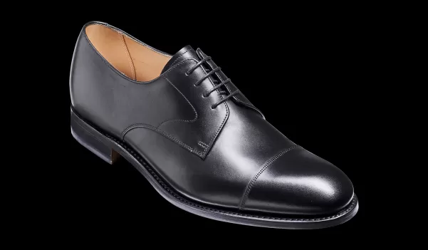 Morden - Black Calf Derby Shoe Mens Derbys Low Cost Men Barker Shoes