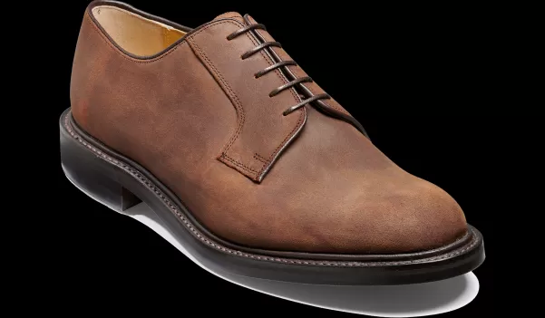 Barker Shoes Mens Derbys Online Nairn - Brown Waxy Suede Men
