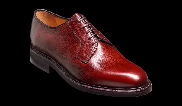 Barker Shoes Nairn - Cherry Grain Derby Shoe Luxurious Mens Derbys Men