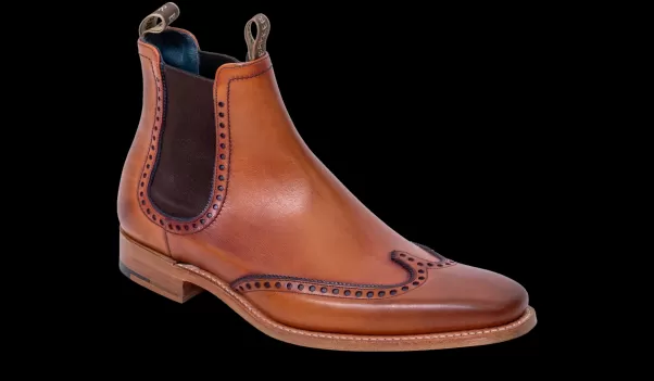 Men Efficient Mens Brogues Moreton - Antique Rosewood/ Navy Barker Shoes