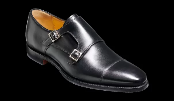Stylish Mens Monk Straps Men Edison - Black Calf - Monk Strap Shoe Barker Shoes