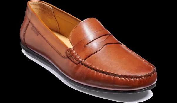 Mens Loafers Barker Shoes Men Jamie - Cedar Hand Painted Exclusive