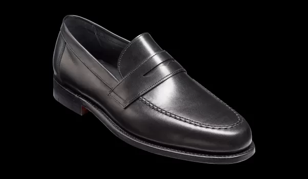 Men Clearance Mens Loafers Jevington - Black Calf Loafer Barker Shoes