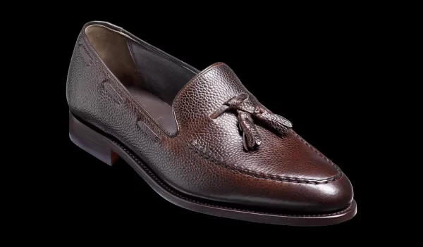 Newborough - Dark Brown Grain Loafer Shoe Barker Shoes Men Practical Mens Loafers