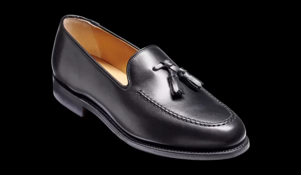 Innovative Men Barker Shoes Mens Loafers Studland - Black Calf Loafer