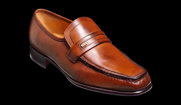 Men Wesley - Chestnut Calf Loafer Limited Time Offer Barker Shoes Mens Loafers