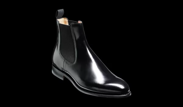 Barker Shoes Men Bedale - Black Hi-Shine Chelsea Boot Mens Boots Modern