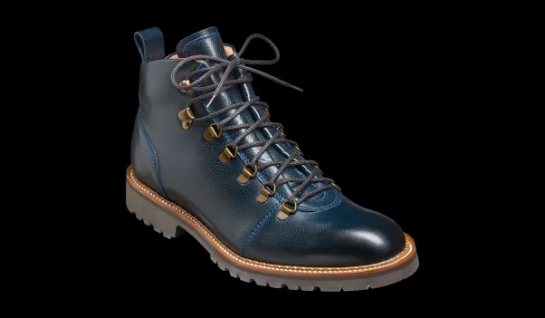 Glencoe - Navy Grain Mens Hiking Boot Mens Boots Limited Men Barker Shoes