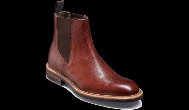 Streamline Harrowick - Cherry Grain Barker Shoes Mens Boots Men