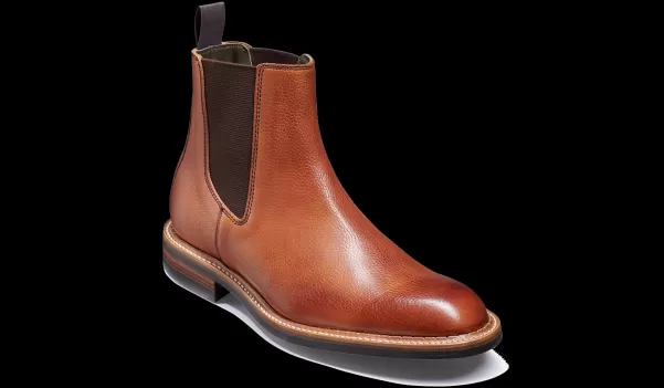 Bold Barker Shoes Men Harrowick - Rosewood Grain Mens Boots