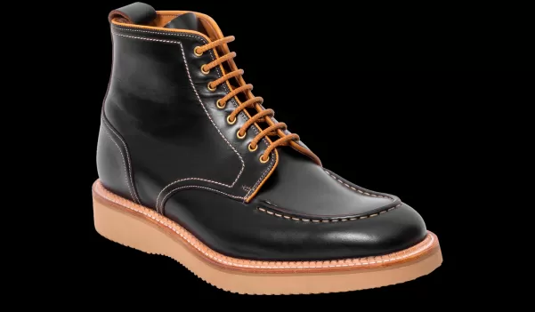 Men Barker Shoes Advance Indiana - Black Waxy Calf Mens Boots