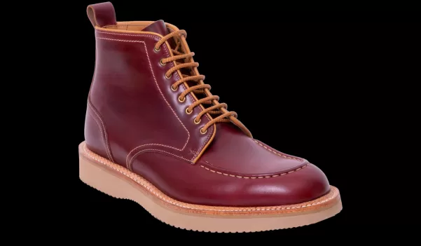 Indiana - Burgundy Waxy Calf Men Barker Shoes Mens Boots Deal