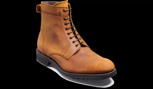 Barker Shoes Mens Boots Logan - Brindle Waxy Calf Maximize Men
