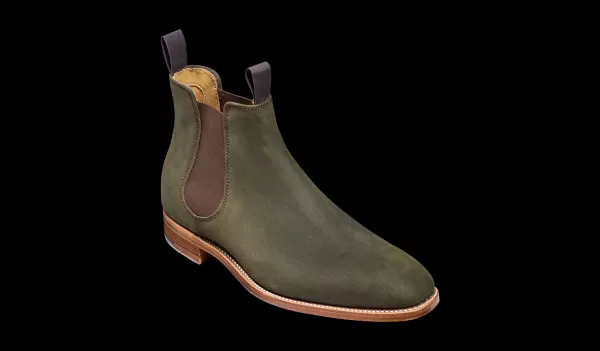 Trending Mansfield - Green Waxy Suede Mens Boots Men Barker Shoes