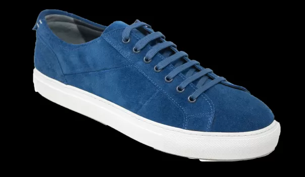 Archie - Classic Blue Suede Men Comfortable Mens Sneakers Barker Shoes