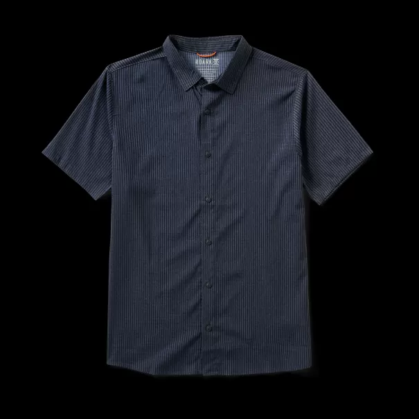 Men New Navy Shirts Easy-To-Use Bless Up Breathable Stretch Shirt