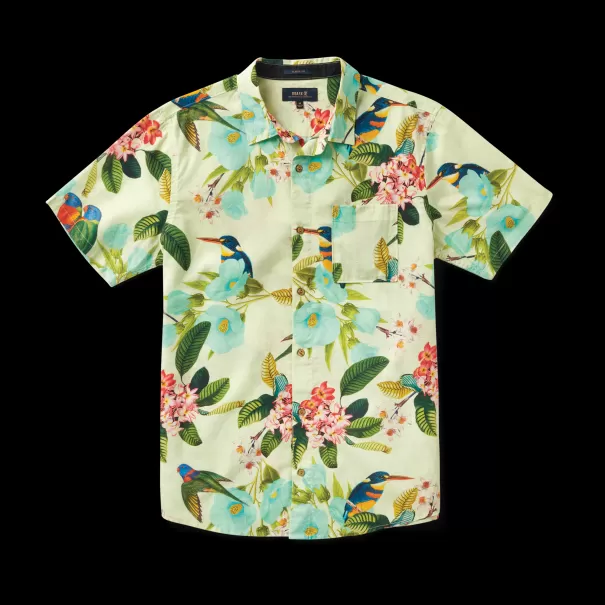 Manu Floral Lime Refashion Journey Shirt Shirts Men