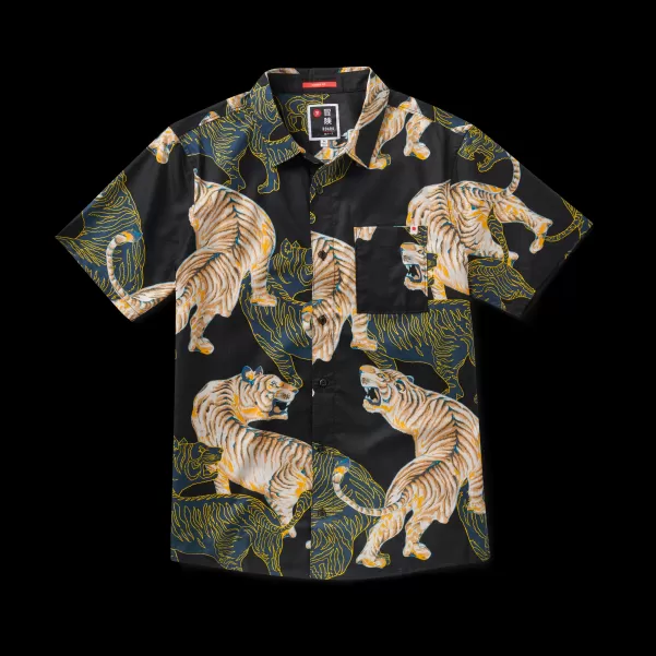 Journey Shirt Aloha From Japan Black Shadow Tiger Custom Shirts Men