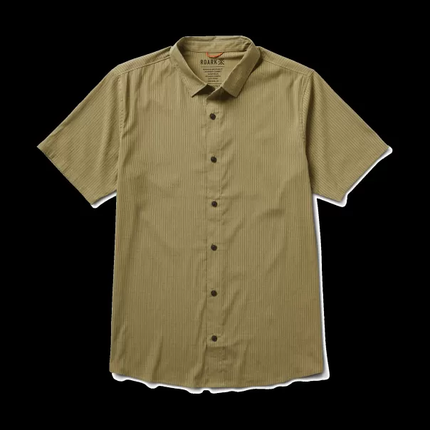 Men Price Drop Shirts Dusty Green Bless Up Breathable Stretch Shirt