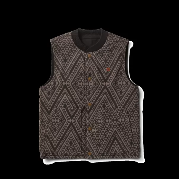 Men Exceptional Jackets & Vests Milford Reversible Vest Manawa Tapu Black