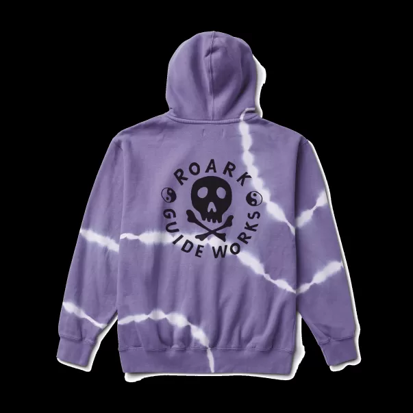 Bargain Sweatshirts & Hoodies Guideworks Hoodie Purple Haze Shibori Men