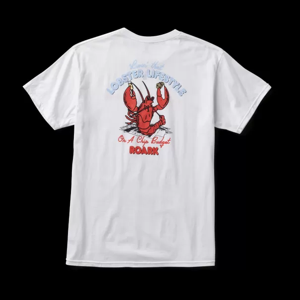 Men White Tees Clearance Lobster Life Organic Cotton Tee